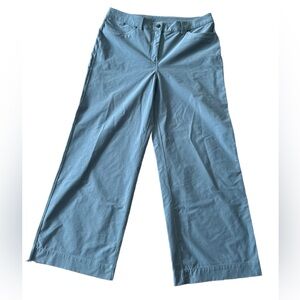 Lululemon City Sleek 5 Pocket high Rise wide leg pant full length 33 Blue NWOT